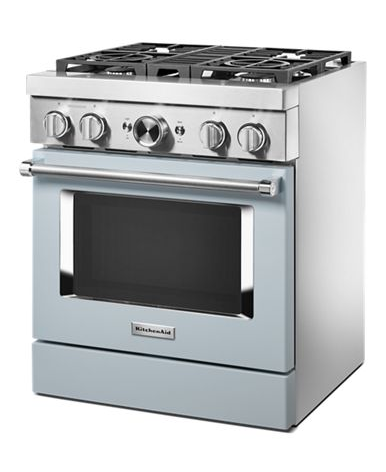 KitchenAid® 30'' Smart Commercial-Style Dual Fuel Range with 4 Burners