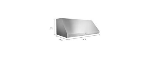 48'' 585 or 1170 CFM Motor Class Commercial-Style Wall-Mount Canopy Range Hood