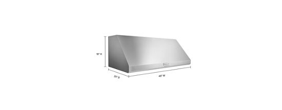48'' 585 or 1170 CFM Motor Class Commercial-Style Wall-Mount Canopy Range Hood