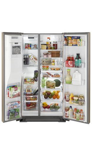 36-inch Wide Contemporary Handle Counter Depth Side-by-Side Refrigerator - 21 cu. ft.