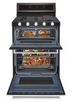 30-Inch 5 Burner Gas Double Oven Convection Range