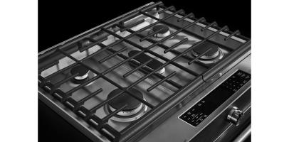 30-Inch 5-Burner Dual Fuel Convection Slide-In Range with Baking Drawer