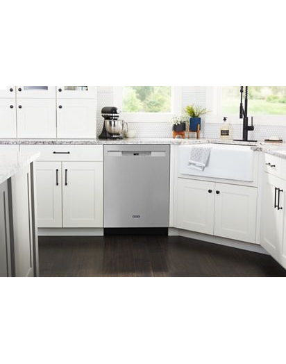 Stainless steel tub dishwasher with Dual Power Filtration