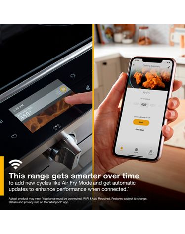 6.4 cu. ft. Smart Slide-in Electric Range with Air Fry, when Connected