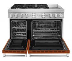 KitchenAid® 48'' Smart Commercial-Style Dual Fuel Range with Griddle