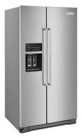 24.8 cu ft. Side-by-Side Refrigerator with Exterior Ice and Water and PrintShield™ Finish