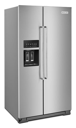 24.8 cu ft. Side-by-Side Refrigerator with Exterior Ice and Water and PrintShield™ Finish