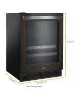 24-inch Wide Undercounter Beverage Center - 5.2 cu. ft.