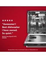 44 dBA Dishwasher in PrintShield™ Finish with FreeFlex™  Third Rack