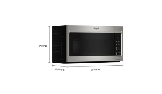 Over-The-Range Microwave with Non-Stick Interior Coating - 1.7 Cu. Ft.