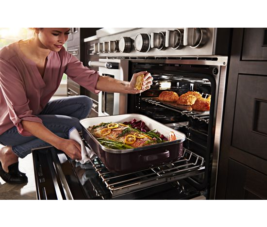  KitchenAid® 48'' Smart Commercial-Style Gas Range with Griddle