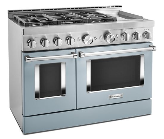  KitchenAid® 48'' Smart Commercial-Style Gas Range with Griddle
