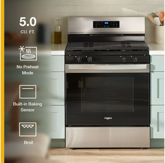 30-inch Self Clean Gas Range with No Preheat Mode