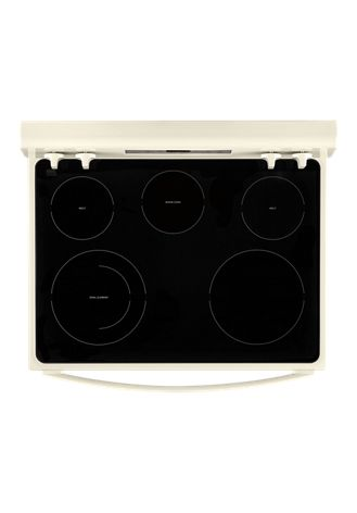 5.3 cu. ft. Whirlpool® electric range with Frozen Bake™ technology.