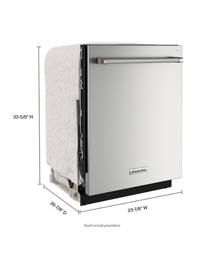 44dBA Dishwasher with FreeFlex™ Third Rack and LED Interior Lighting.