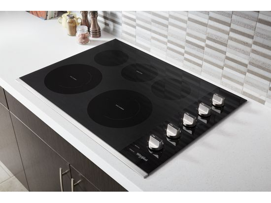 30-inch Electric Ceramic Glass Cooktop with Two Dual Radiant Elements