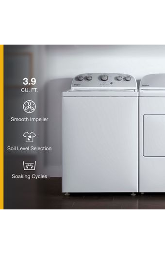3.9 cu. ft. Top Load Washer with Soaking Cycles, 12 Cycles