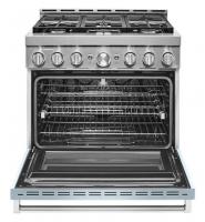 KitchenAid® 36'' Smart Commercial-Style Gas Range with 6 Burners
