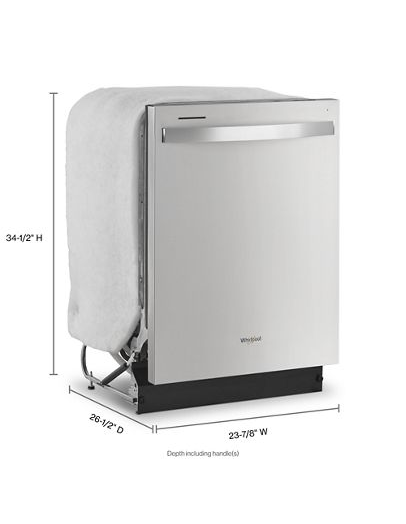 Fingerprint Resistant Quiet Dishwasher with Boost Cycle