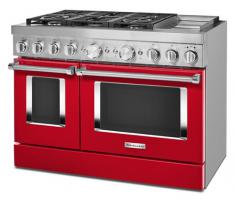 KitchenAid® 48'' Smart Commercial-Style Dual Fuel Range with Griddle