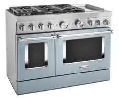 KitchenAid® 48'' Smart Commercial-Style Dual Fuel Range with Griddle
