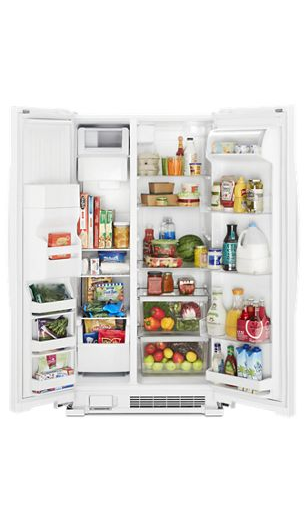 33-inch Wide Side-by-Side Refrigerator - 21 cu. ft.