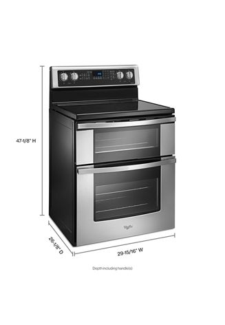 6.7 Cu. Ft. Electric Double Oven Range with True Convection