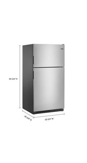 33-Inch Wide Top Freezer Refrigerator with PowerCold® Feature- 21 Cu. Ft.