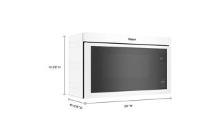 1.1 Cu. Ft. Flush Mount Microwave with Turntable-Free Design