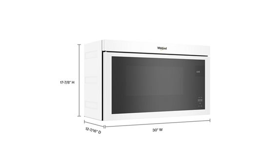 1.1 Cu. Ft. Flush Mount Microwave with Turntable-Free Design