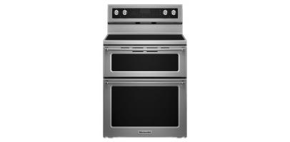 30-Inch 5 Burner Electric Double Oven Convection Range