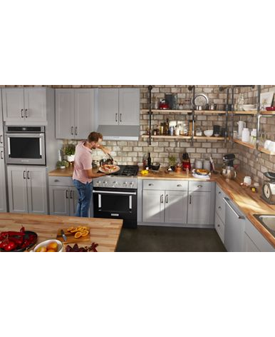KitchenAid® 30'' Smart Commercial-Style Dual Fuel Range with 4 Burners