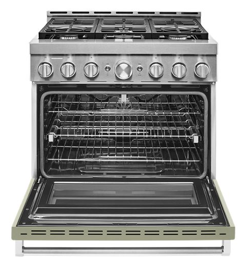 KitchenAid® 36'' Smart Commercial-Style Gas Range with 6 Burners