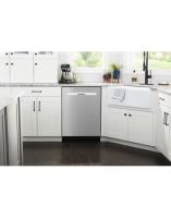 Top control dishwasher with Third Level Rack and Dual Power Filtration.