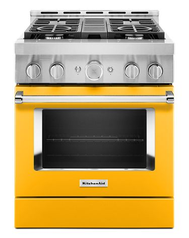 KitchenAid® 30'' Smart Commercial-Style Gas Range with 4 Burners