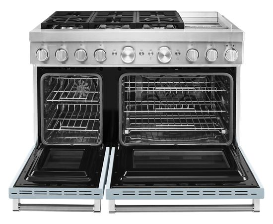 KitchenAid® 48'' Smart Commercial-Style Dual Fuel Range with Griddle