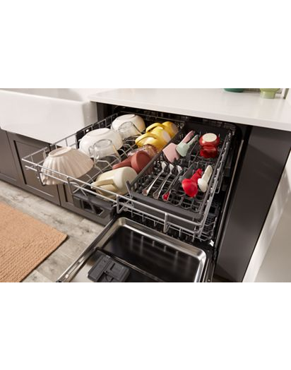 Third Level Jet Rack Dishwasher in PrintShield™ Finish, 41 dBA