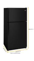 33-inch Wide Top Freezer Refrigerator - 20 cu. ft.
