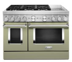 KitchenAid® 48'' Smart Commercial-Style Dual Fuel Range with Griddle