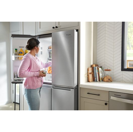 36-Inch Counter Depth 4 Door Refrigerator with Ice Maker in Door