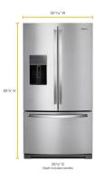 36-inch Wide French Door Refrigerator - 27 cu. ft.