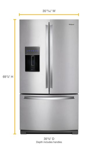 36-inch Wide French Door Refrigerator - 27 cu. ft.