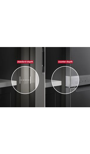 19.4 cu. ft. 36-inch wide Counter-Depth 4-Door Refrigerator with PrintShield™ Finish