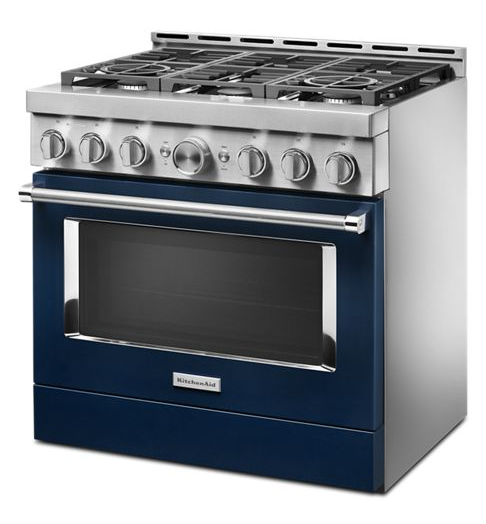 KitchenAid® 36'' Smart Commercial-Style Gas Range with 6 Burners