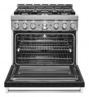 KitchenAid® 36'' Smart Commercial-Style Gas Range with 6 Burners