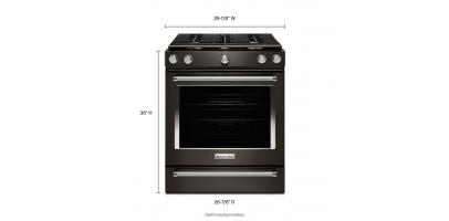 30-Inch 5-Burner Gas Slide-In Convection Range