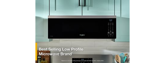 1.1 cu. ft. Smart Low Profile Microwave Hood Combination with 450 CRM 4-Speed Venting