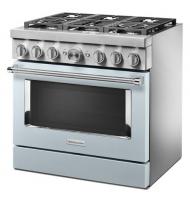 KitchenAid® 36'' Smart Commercial-Style Dual Fuel Range with 6 Burners