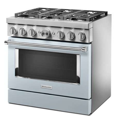 KitchenAid® 36'' Smart Commercial-Style Dual Fuel Range with 6 Burners