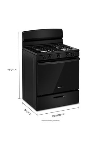 Amana® 30-inch Gas Range with Easy-Clean Glass Door
